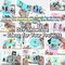 16 sets Handmade 3D Photo Album Decorations Kits-diy Interactive Memory Book, DIY Gift for Young, Girl, Women Baby, Wedding Family Photos(Travel, Anniversary, Birthday Gift) (Material Kit-Color)